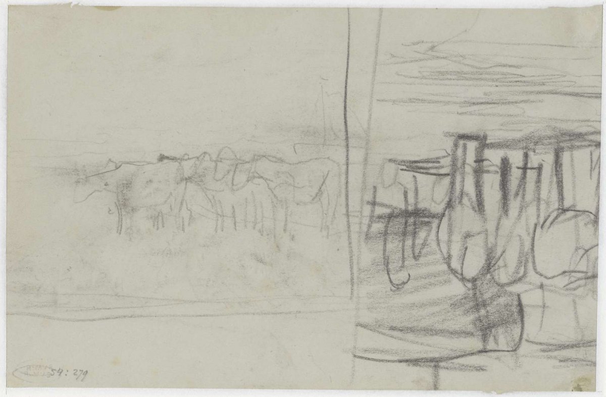 Sketches of horses, Anton Mauve, 1848 - 1888