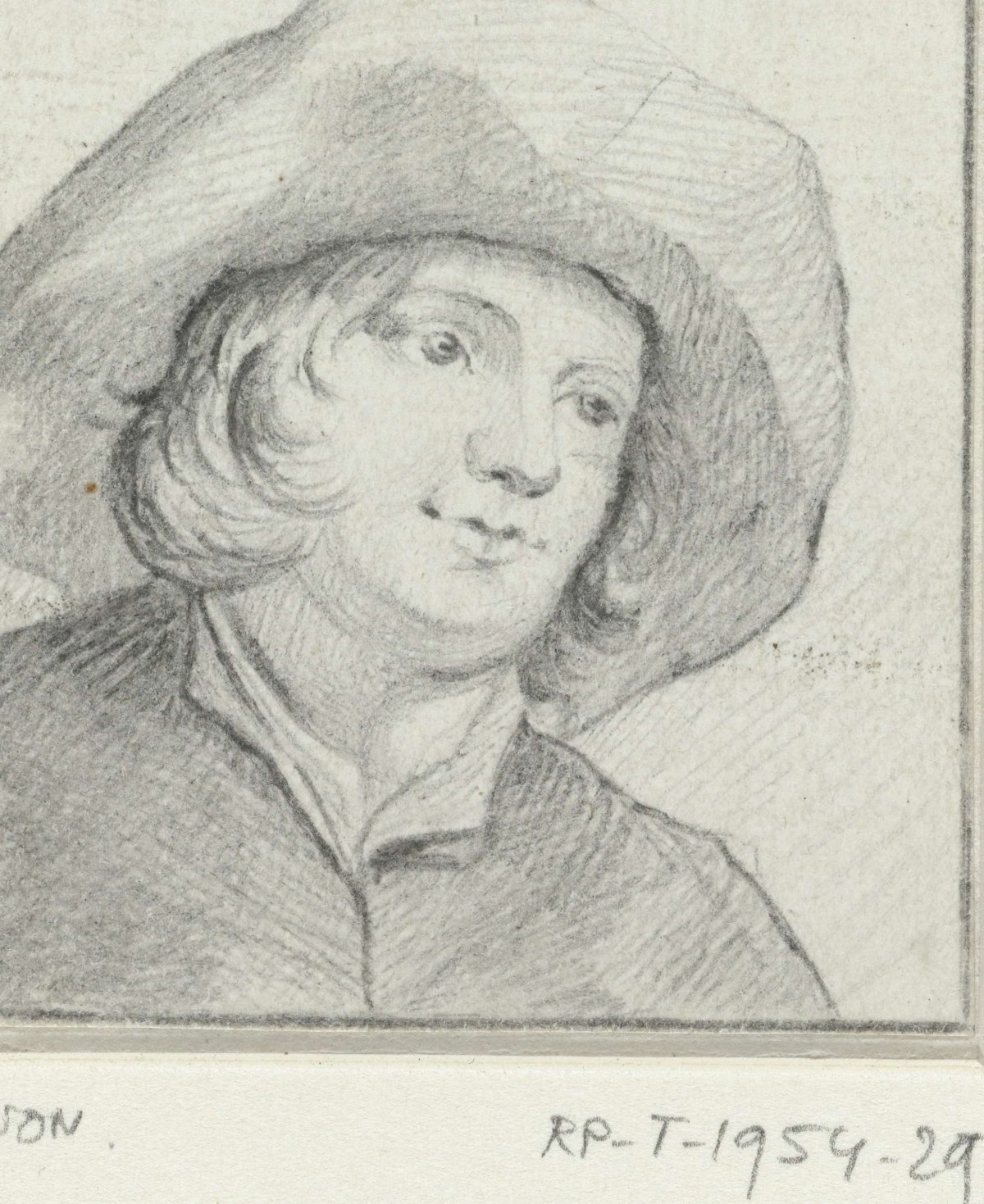Portrait of the painter Joost van Graesbeek, anonymous, 1700 - 1800