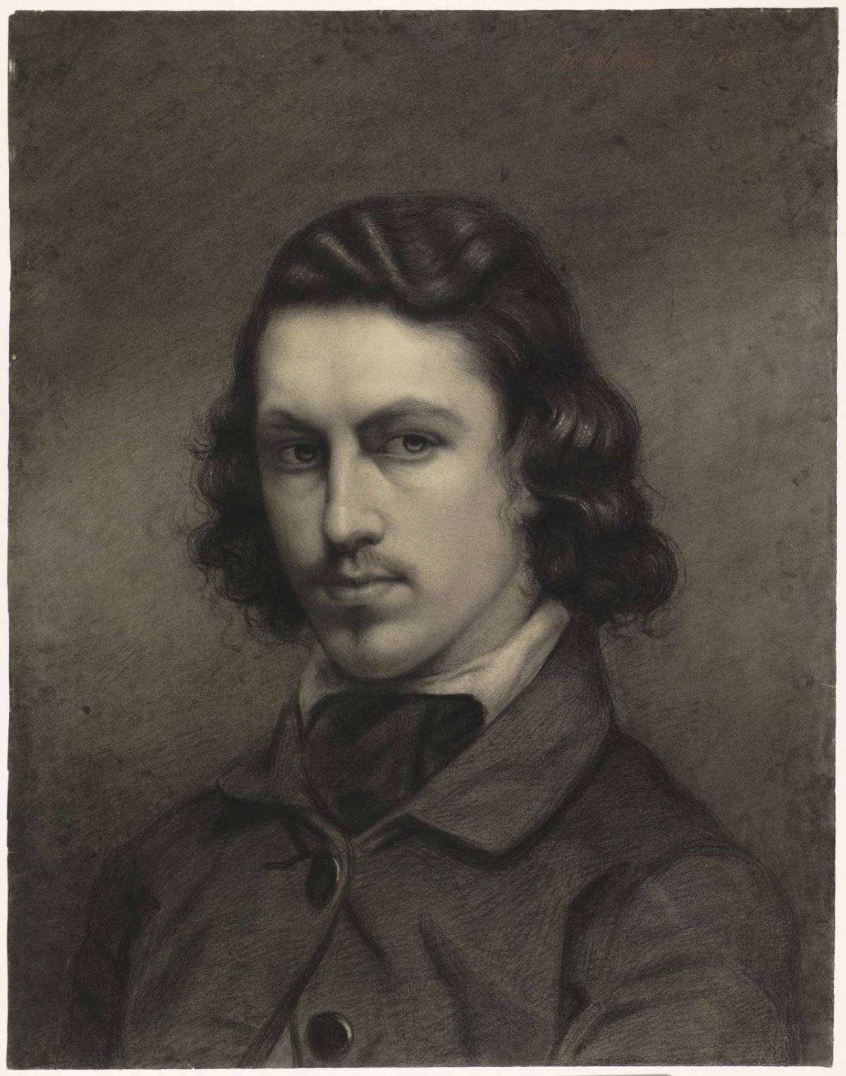 Self-portrait of Taco Jan Scheltema, Taco Jan Scheltema, 1850