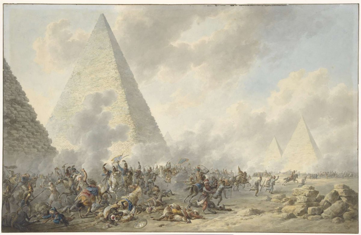 Battle of the Pyramids, Dirk Langendijk, 1803