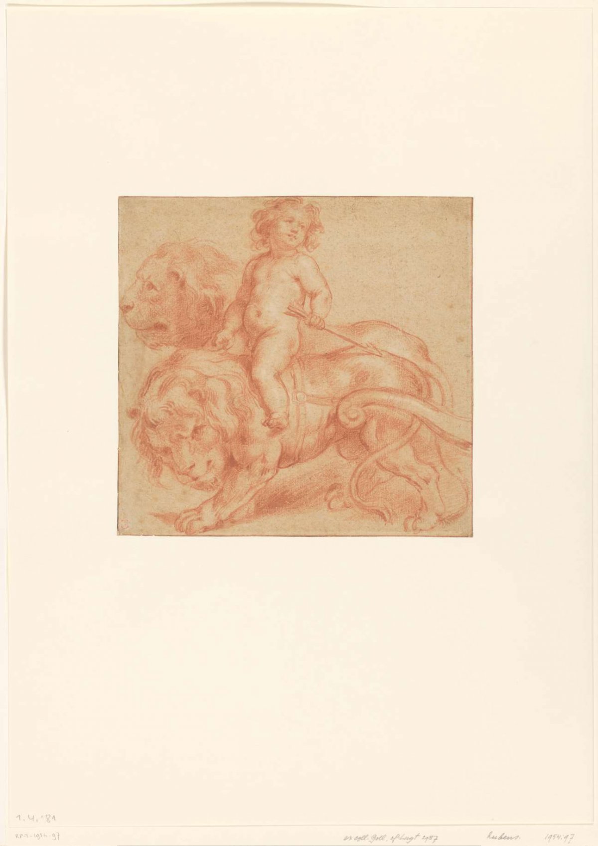 Study for the triumph of divine love with amor, Peter Paul Rubens, 1587 - 1640