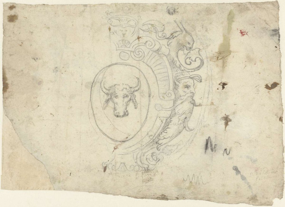 Design for a frame, Andrea di Cosimo, 1487 - 1548