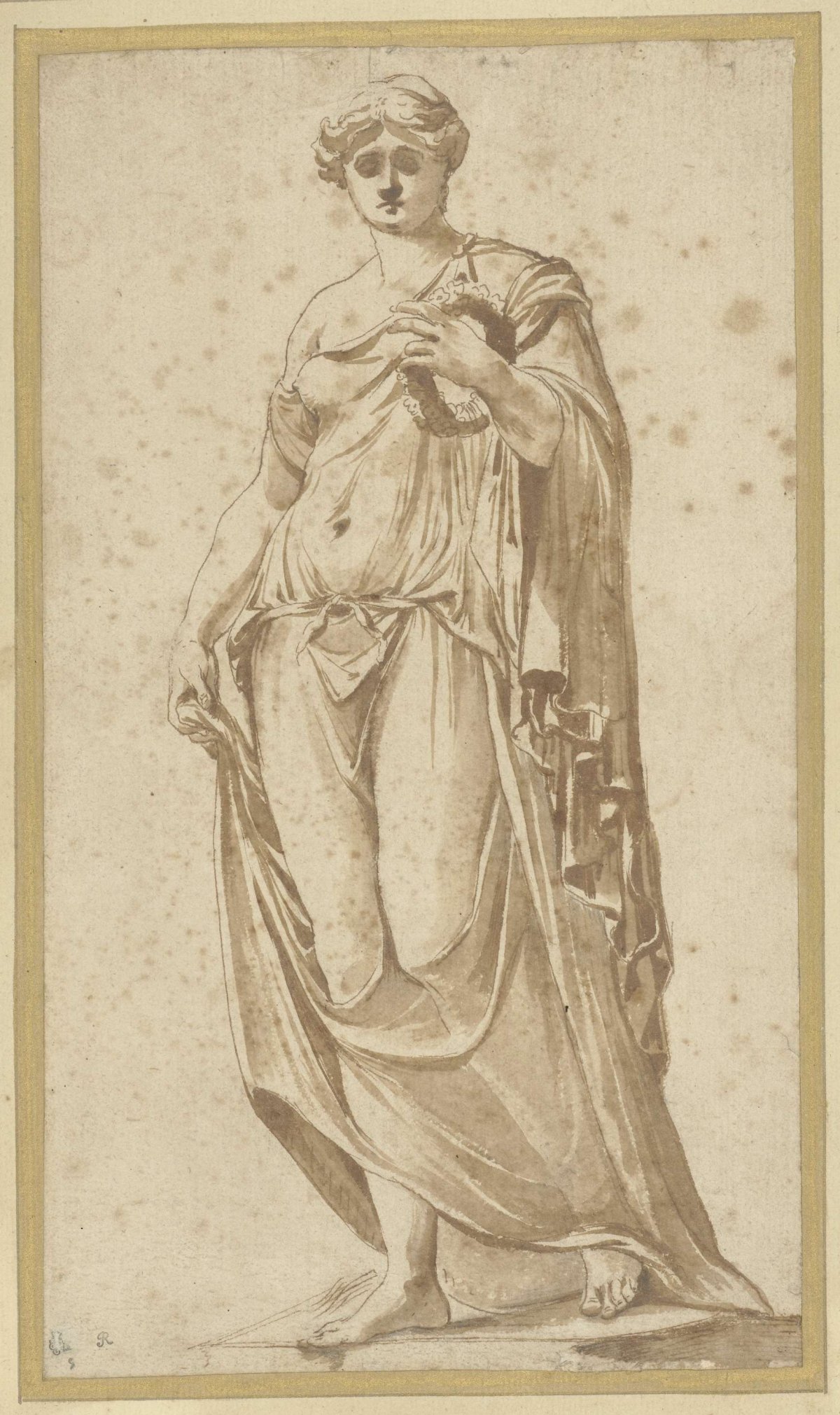 Flora Farnese, seen from the front, Nicolas Poussin, 1604 - 1665