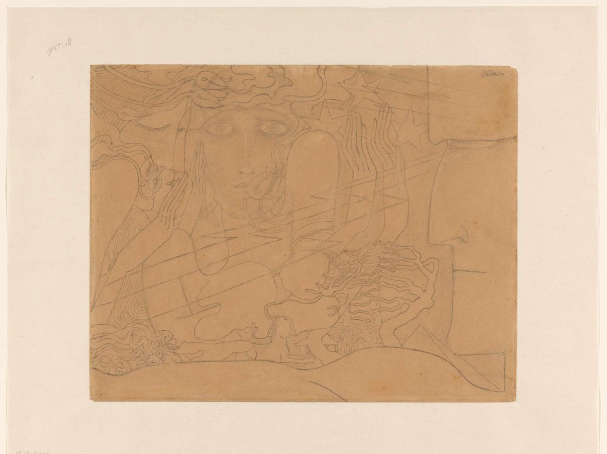 Woman, tulips and stars, Jan Toorop, 1868 - 1928