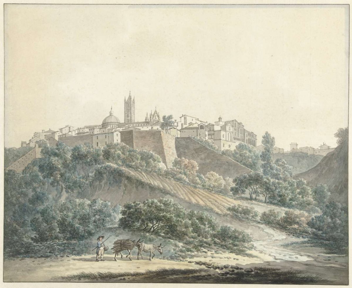 View of Siena, Daniël Dupré, 1787