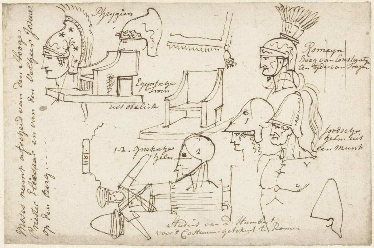 Studies of antique and biblical costume, David Pièrre Giottino Humbert de Superville, 1780 - 1849