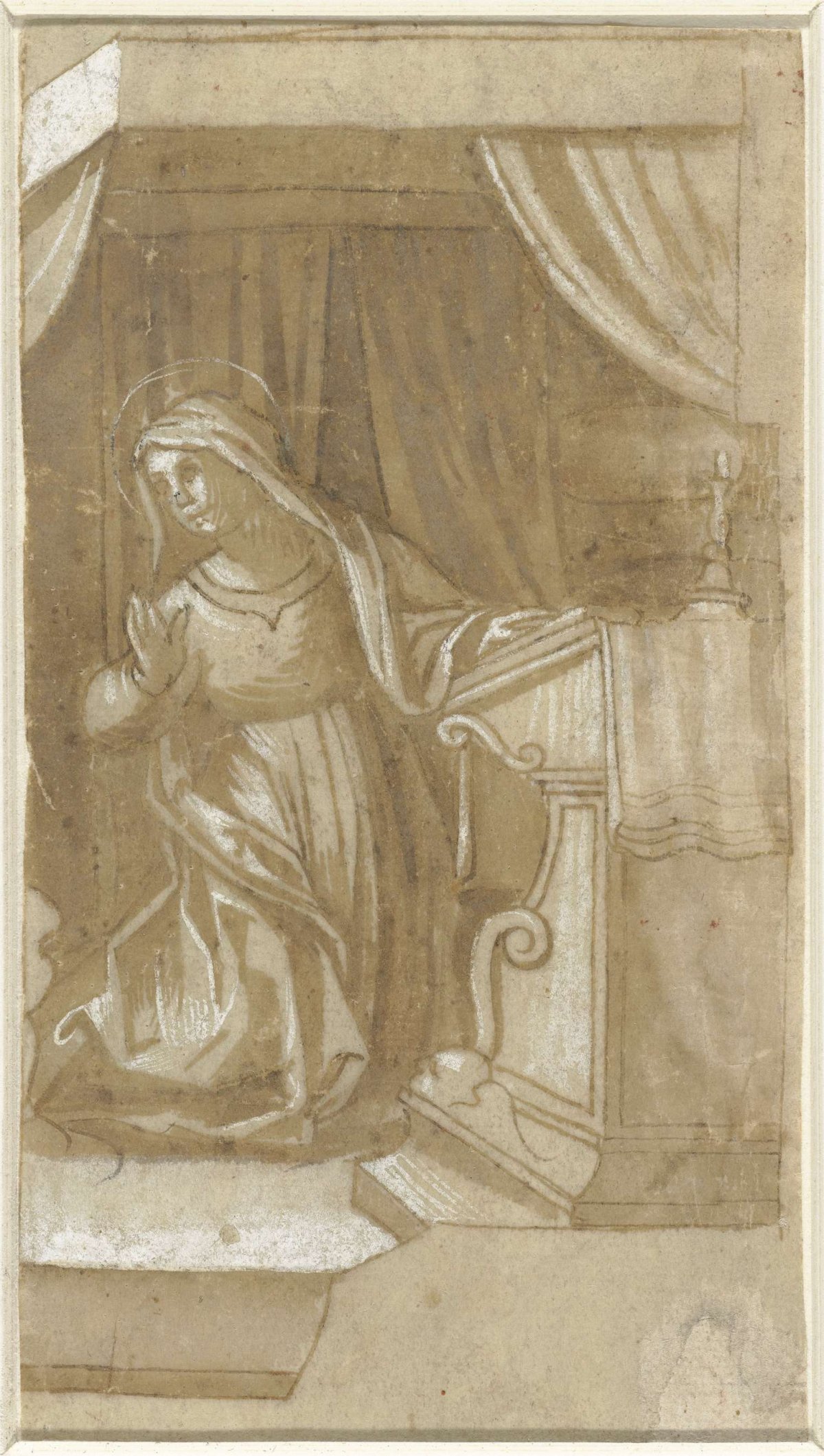 Knielende Maria, anonymous, 1500 - 1510