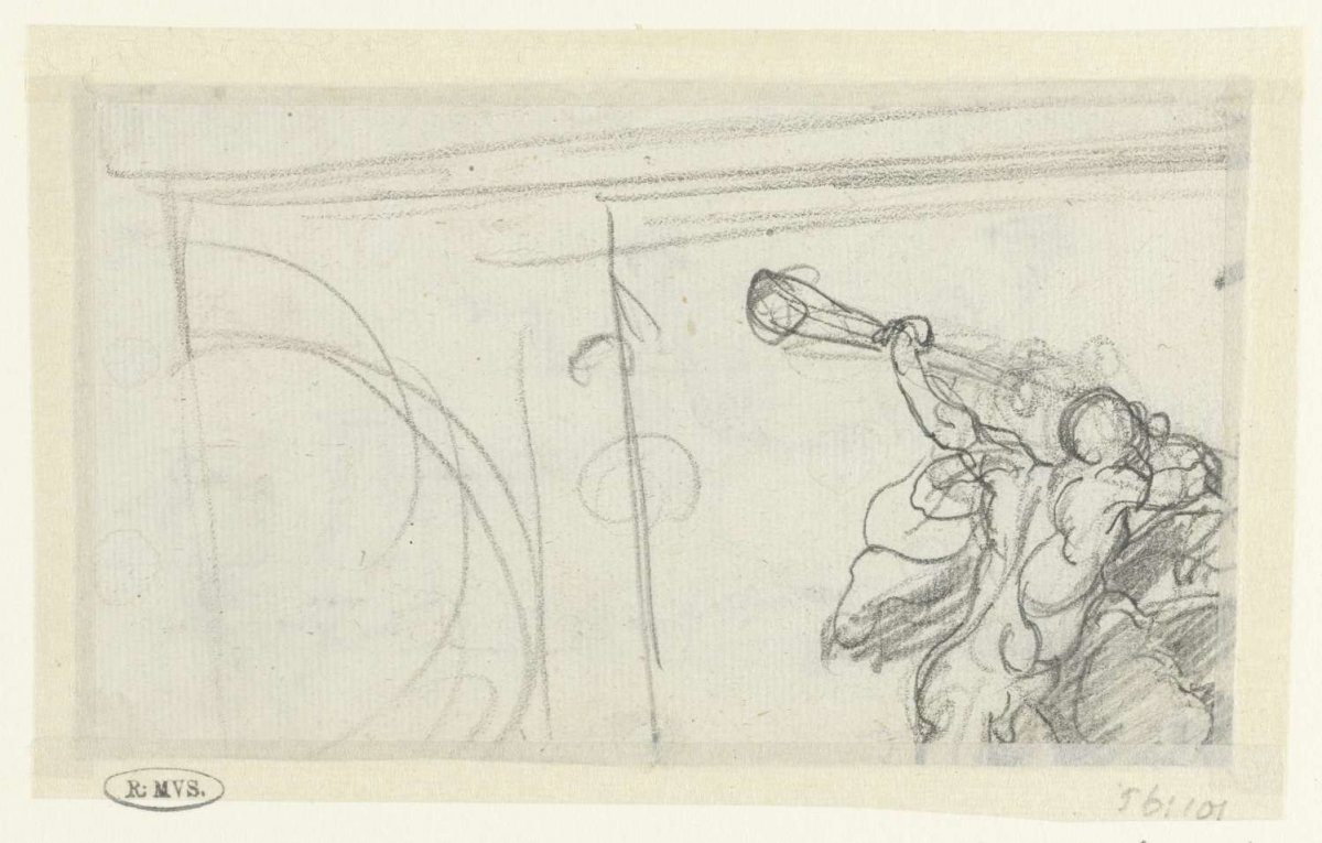 Sketch to a wall decoration, Etienne de Lavallée-Poussin, 1750 - 1793