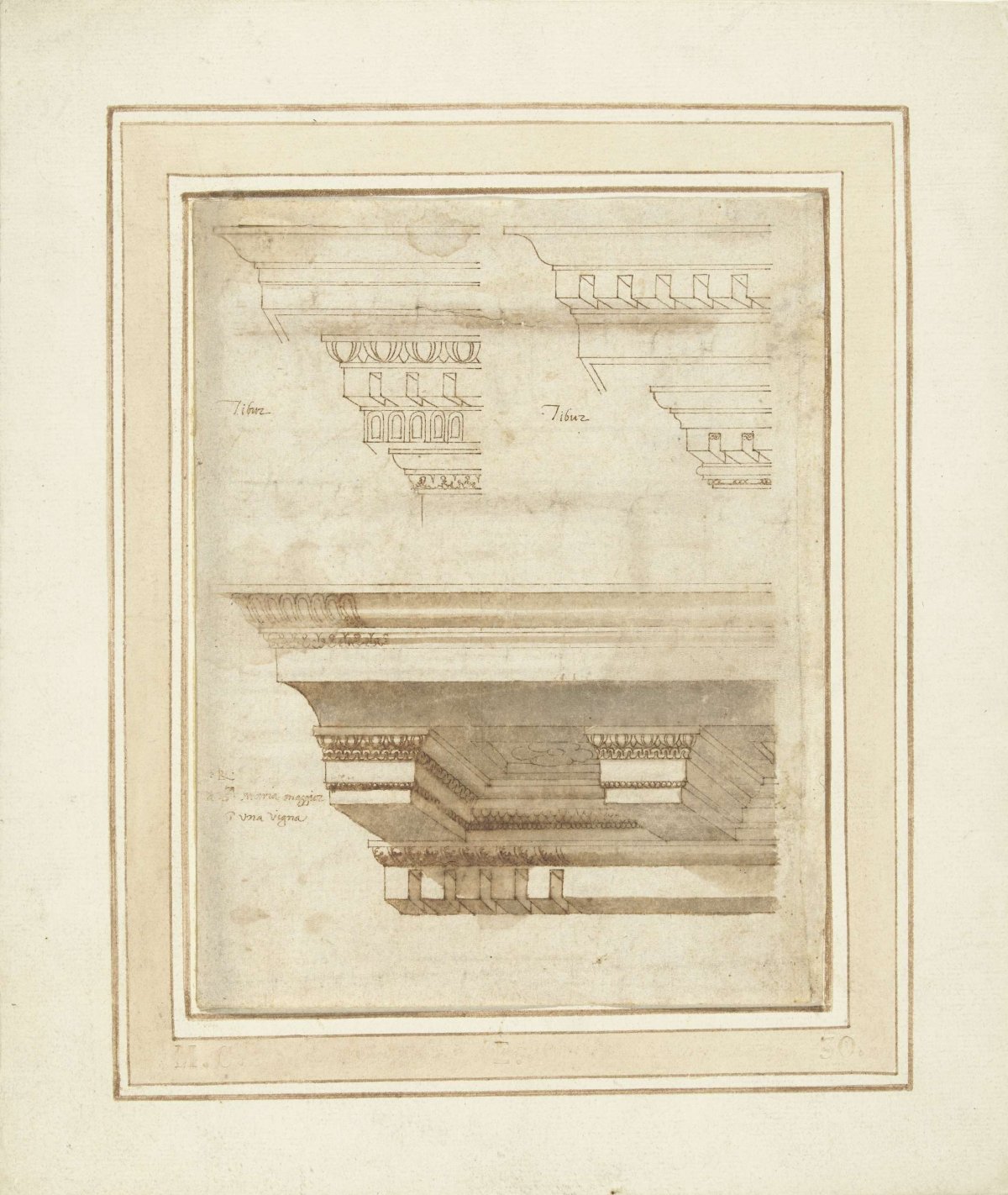 Three cornices, anonymous, 1500 - 1599