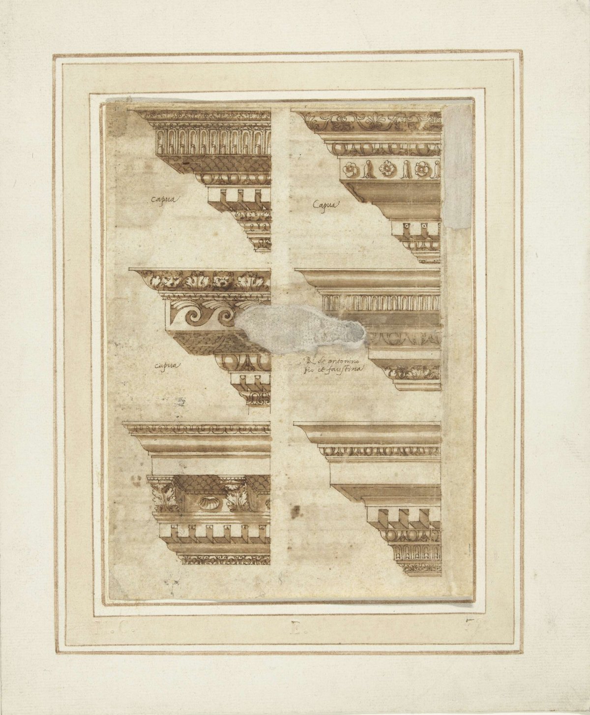 Zes kroonlijsten, anonymous, 1500 - 1599