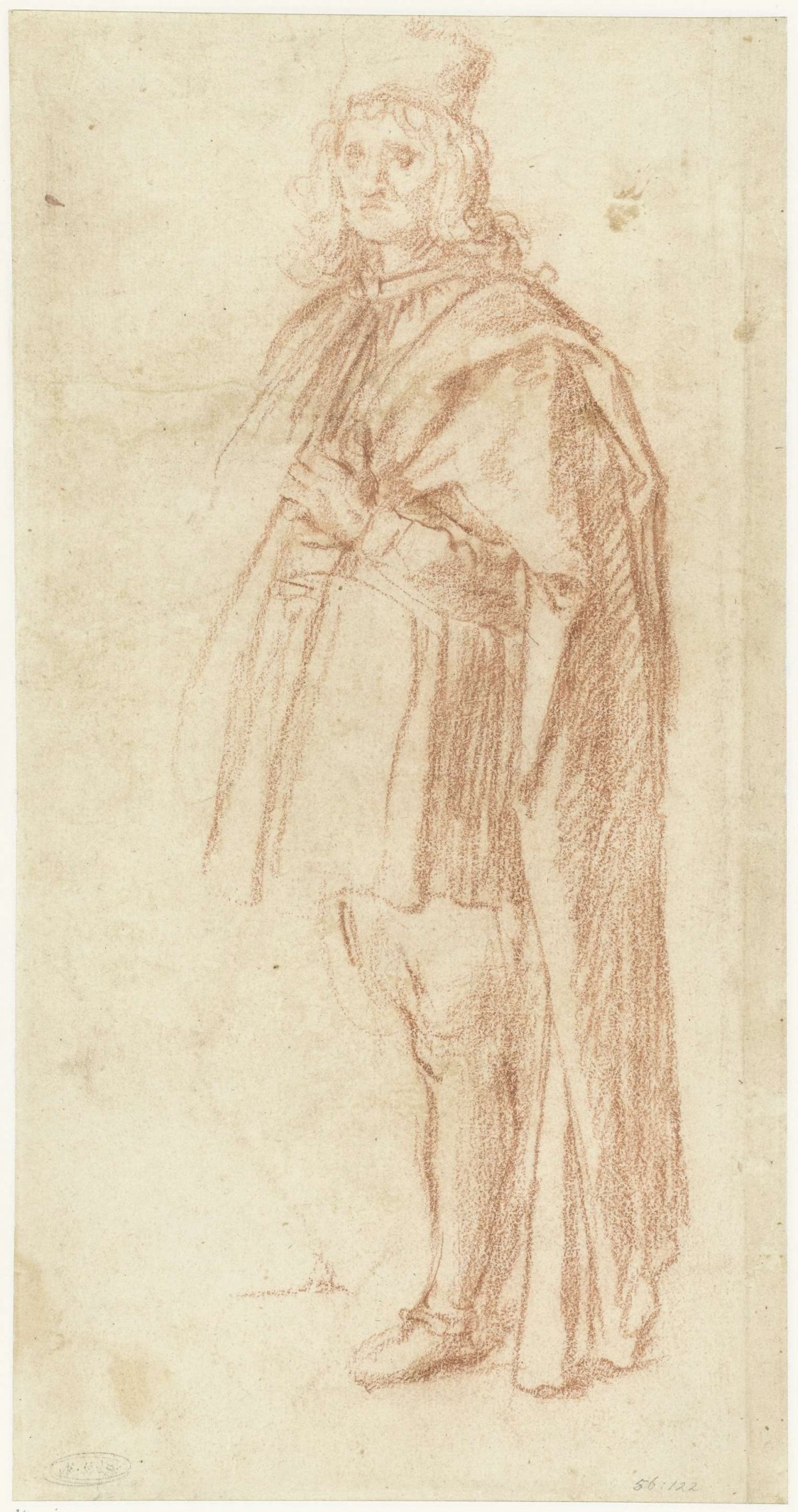 Study of a standing man, Bernardino Poccetti, 1604