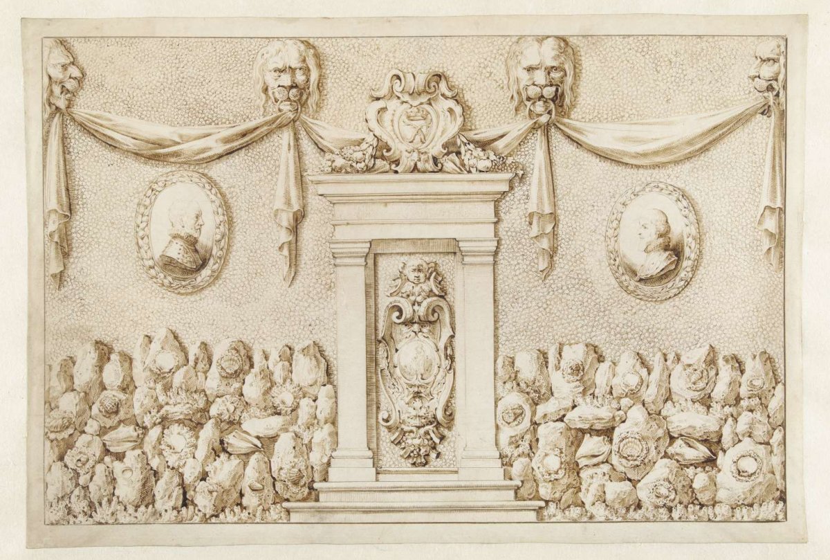 Wall of a shell cabinet, Gillis van Scheyndel (I), 1622 - 1654