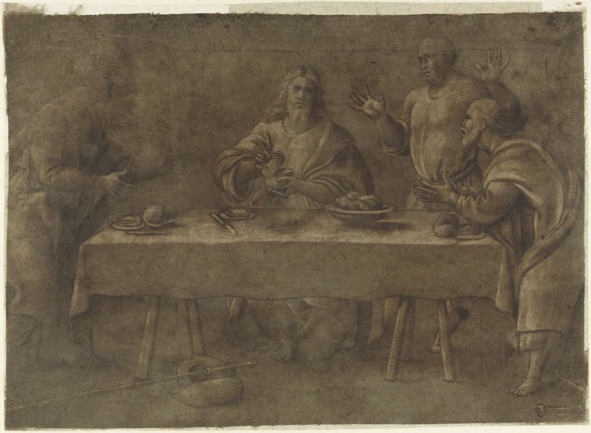 Maaltijd te Emmaüs, Pomponio Amalteo, 1515 - 1588
