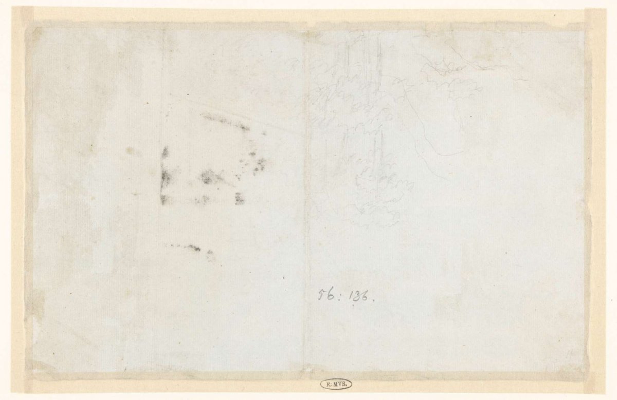 Sketch with some trees, David Alphonse de Sandoz-Rollin, 1750 - 1809