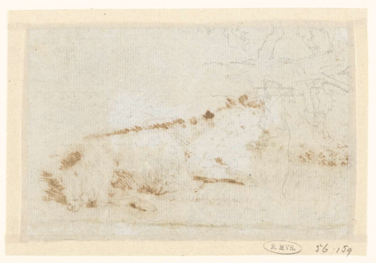 Sketch of a tree, David Alphonse de Sandoz-Rollin, 1750 - 1809