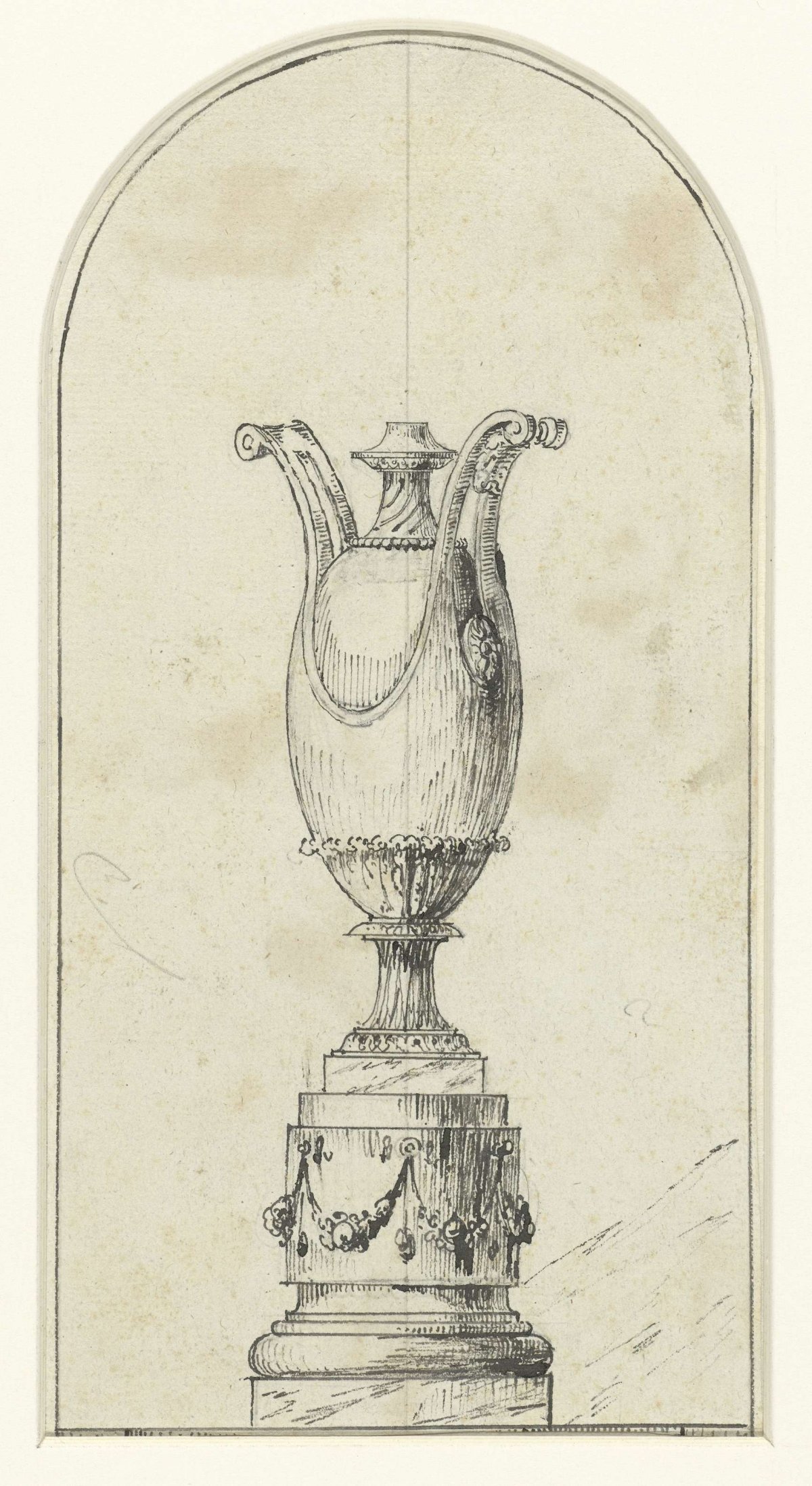 Design for a vase, Gilles Paul Cauvet, c. 1770 - c. 1780