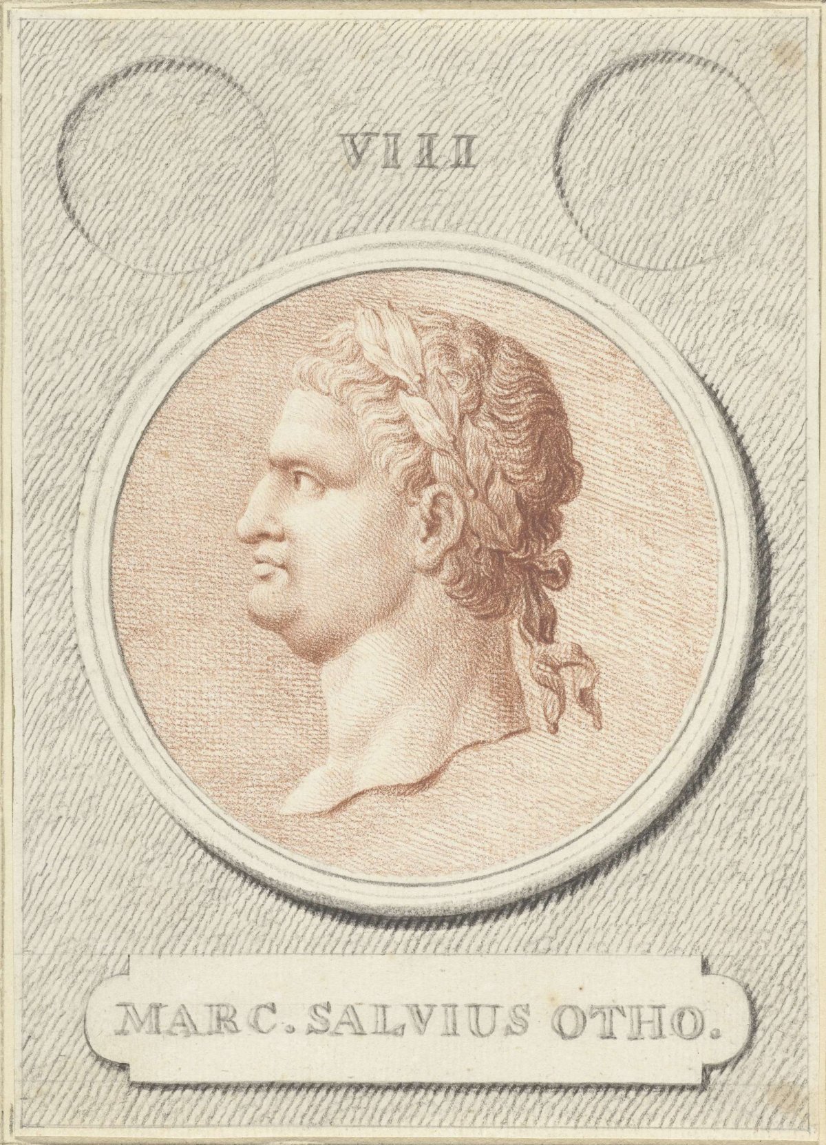 Portrait medallion of Otho, Roman emperor, Jan Caspar Philips, 1736 - 1775