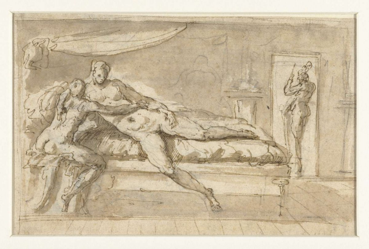 Amor and Psyche in a room, Perino del Vaga, 1511 - 1547