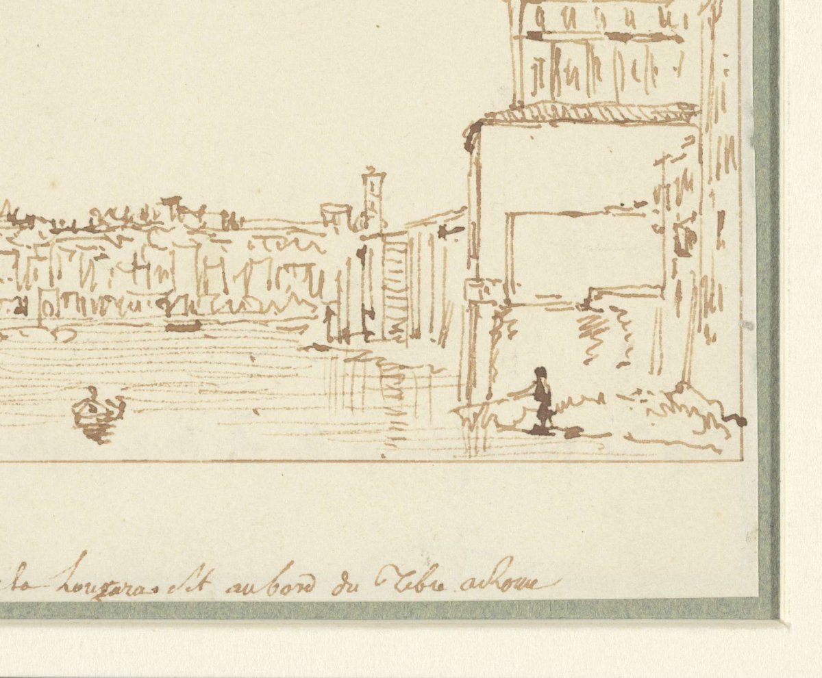 View of the Tiber in Rome at the Longara, Victor Jean Nicolle, 1787 - 1811