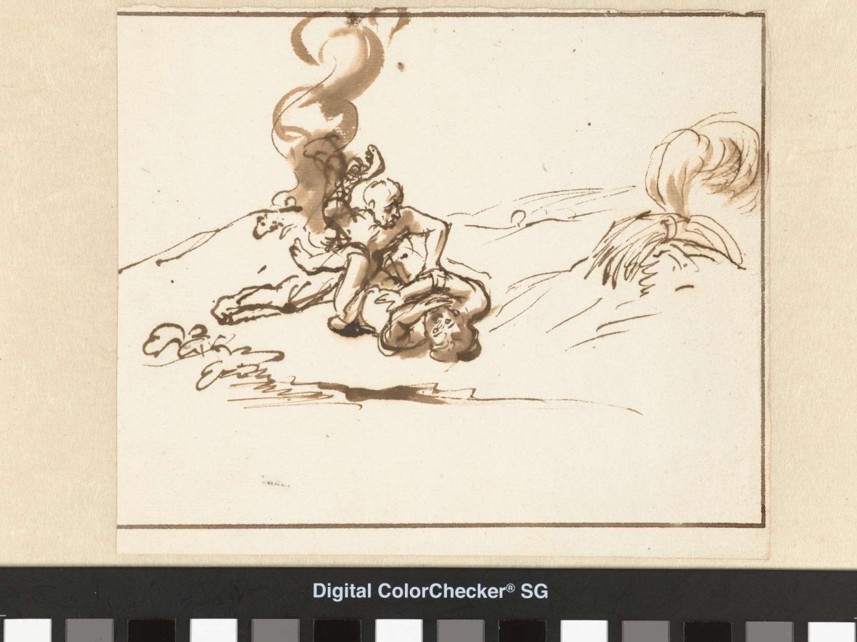 Kain doodt Abel, Nicolaes Maes, 1650 - 1660