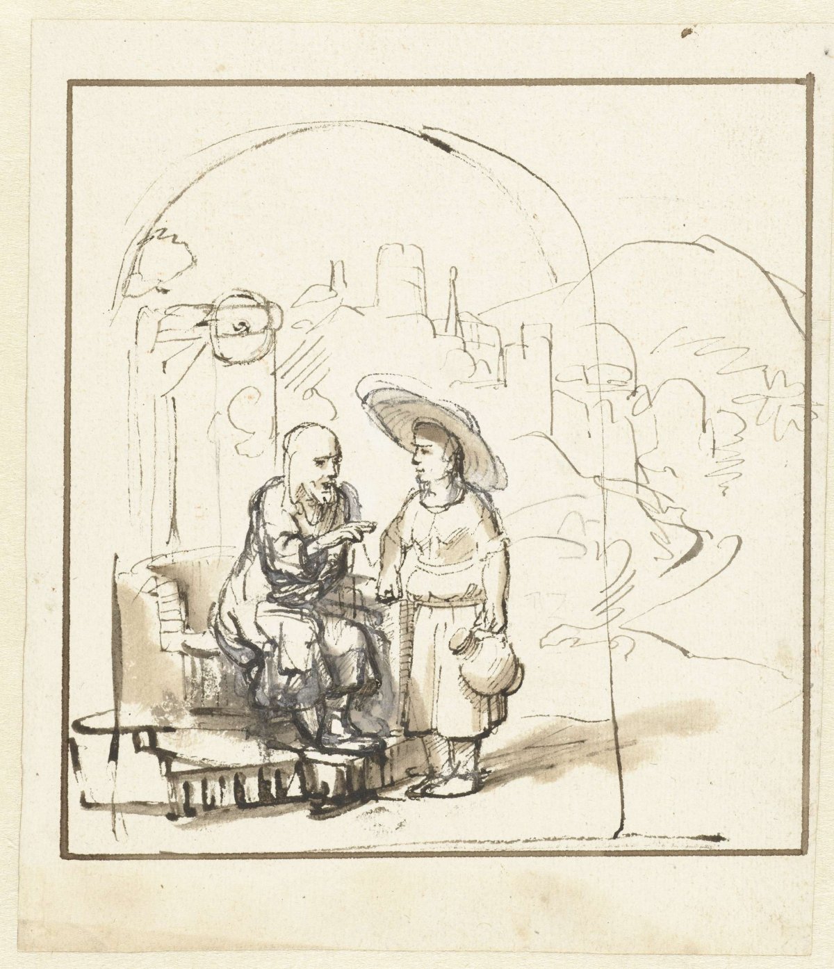 Christ and the Woman of Samaria, Nicolaes Maes, 1650 - 1655