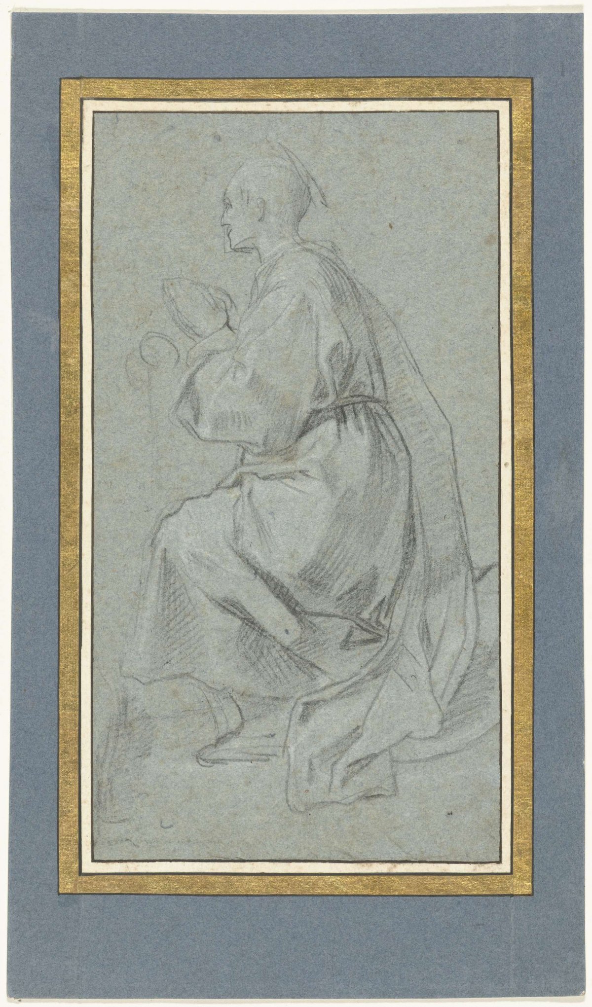 Knielende monnik, anonymous, 1500 - 1549