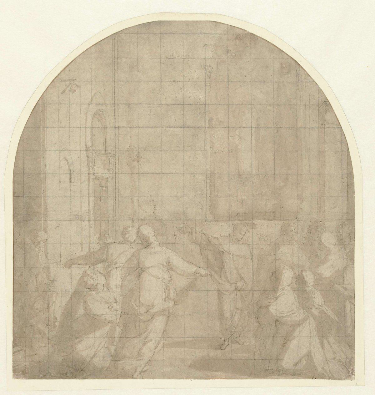 Saint Dominic and the heretic women, Bernardino Poccetti, 1580 - 1585