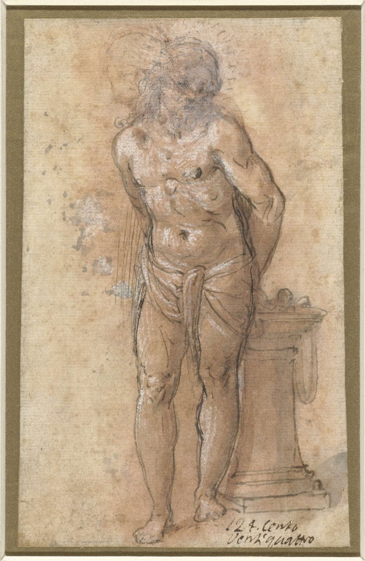 Christ on the scourge pole, anonymous, 1550 - 1599