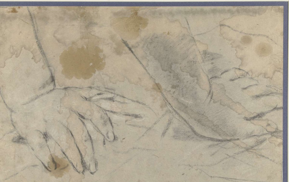 Study of two hands, Camillo Gavasetti, 1600 - 1628