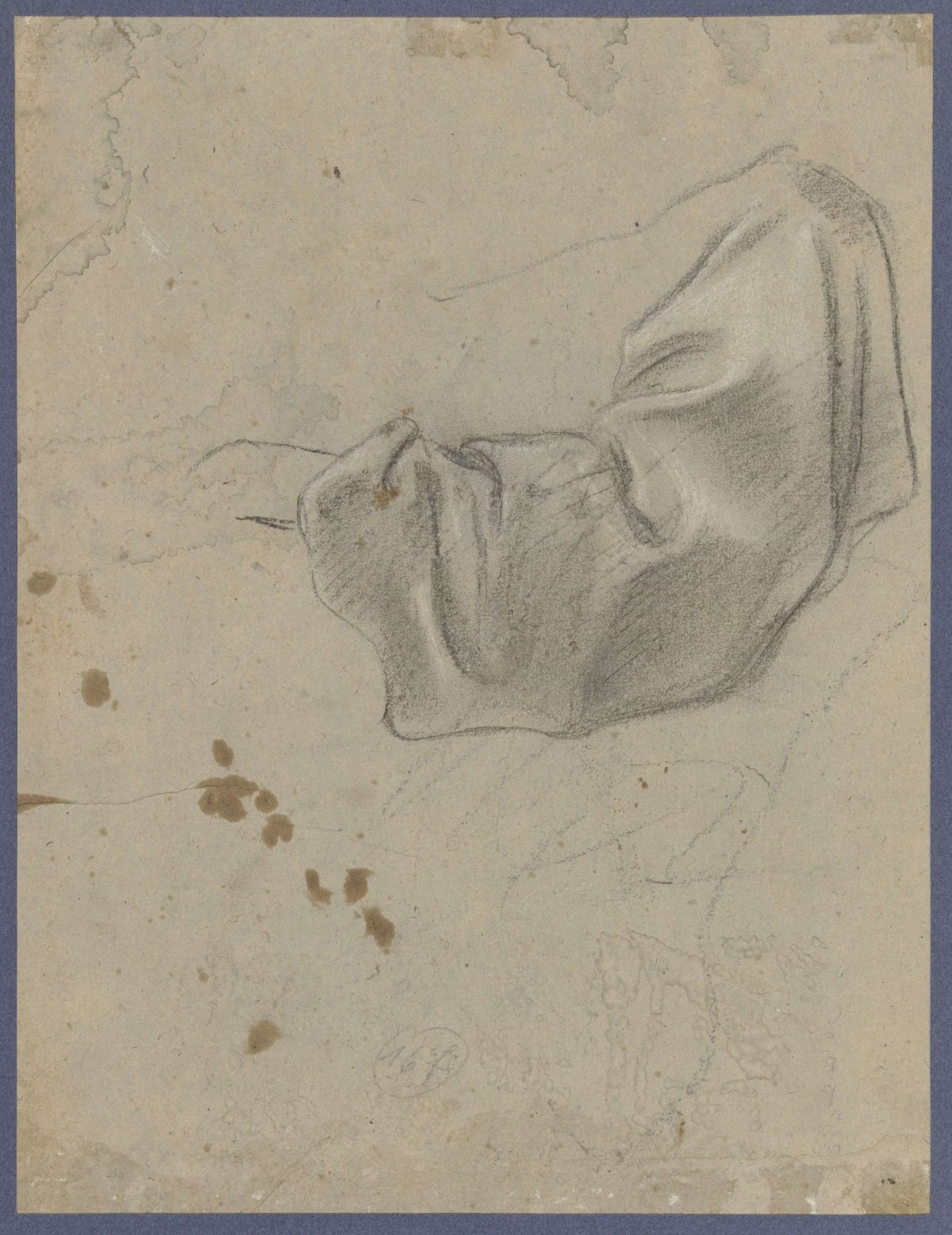 Study of a sleeve with onset of the wrist, Giacomo Cavedone, c. 1605 - c. 1610