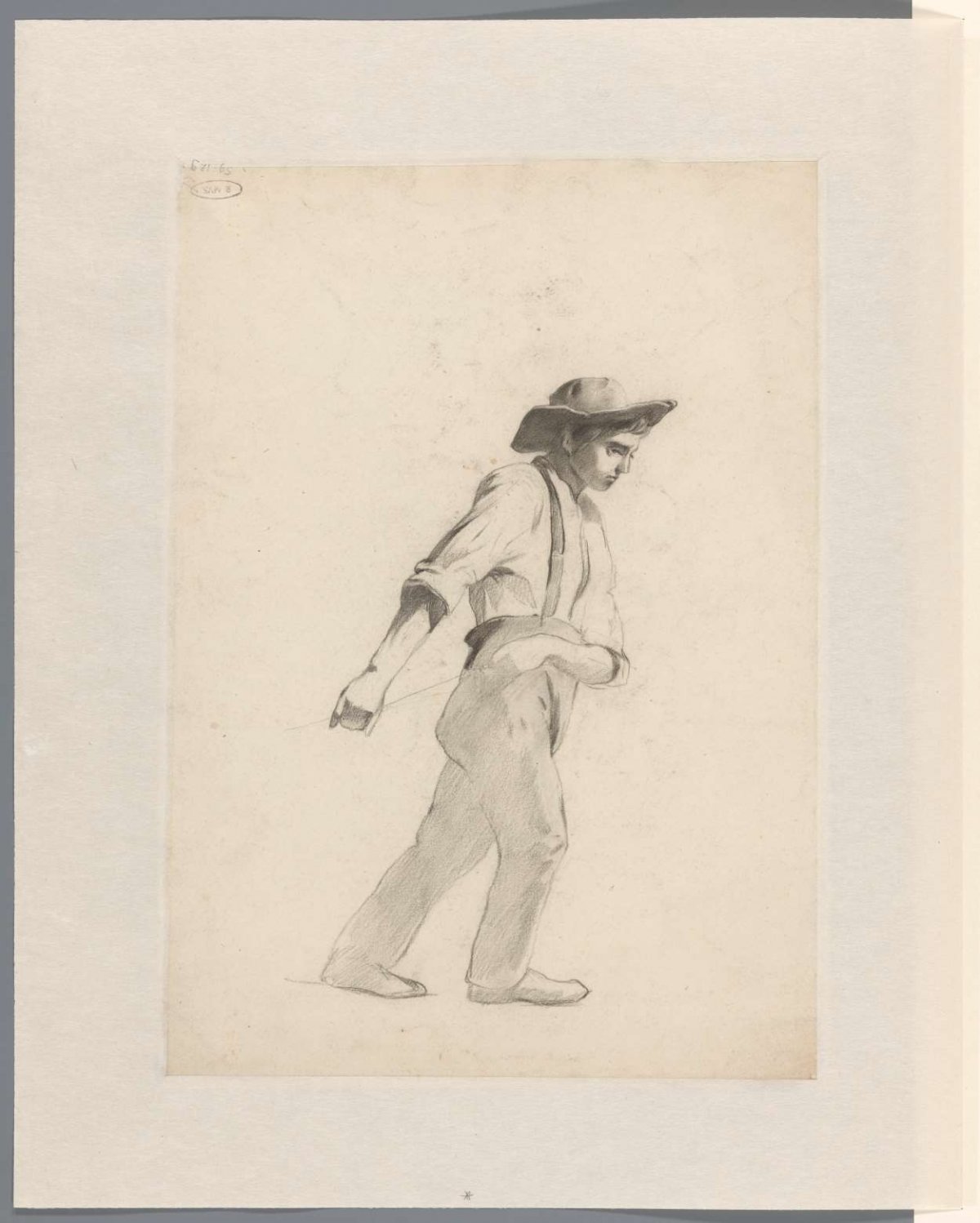 Boy pulling a load, Anton Mauve, 1848 - 1888