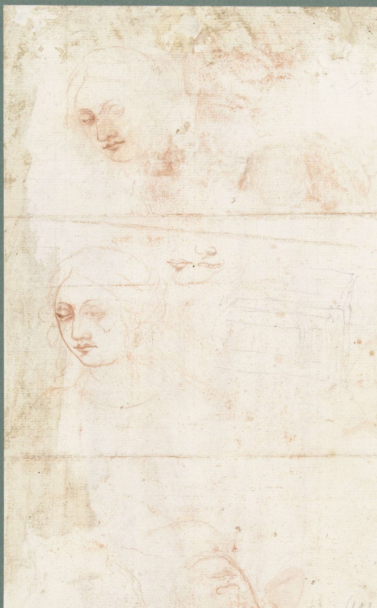 Enige vrouwenhoofden, Girolamo Muziano, 1538 - 1592