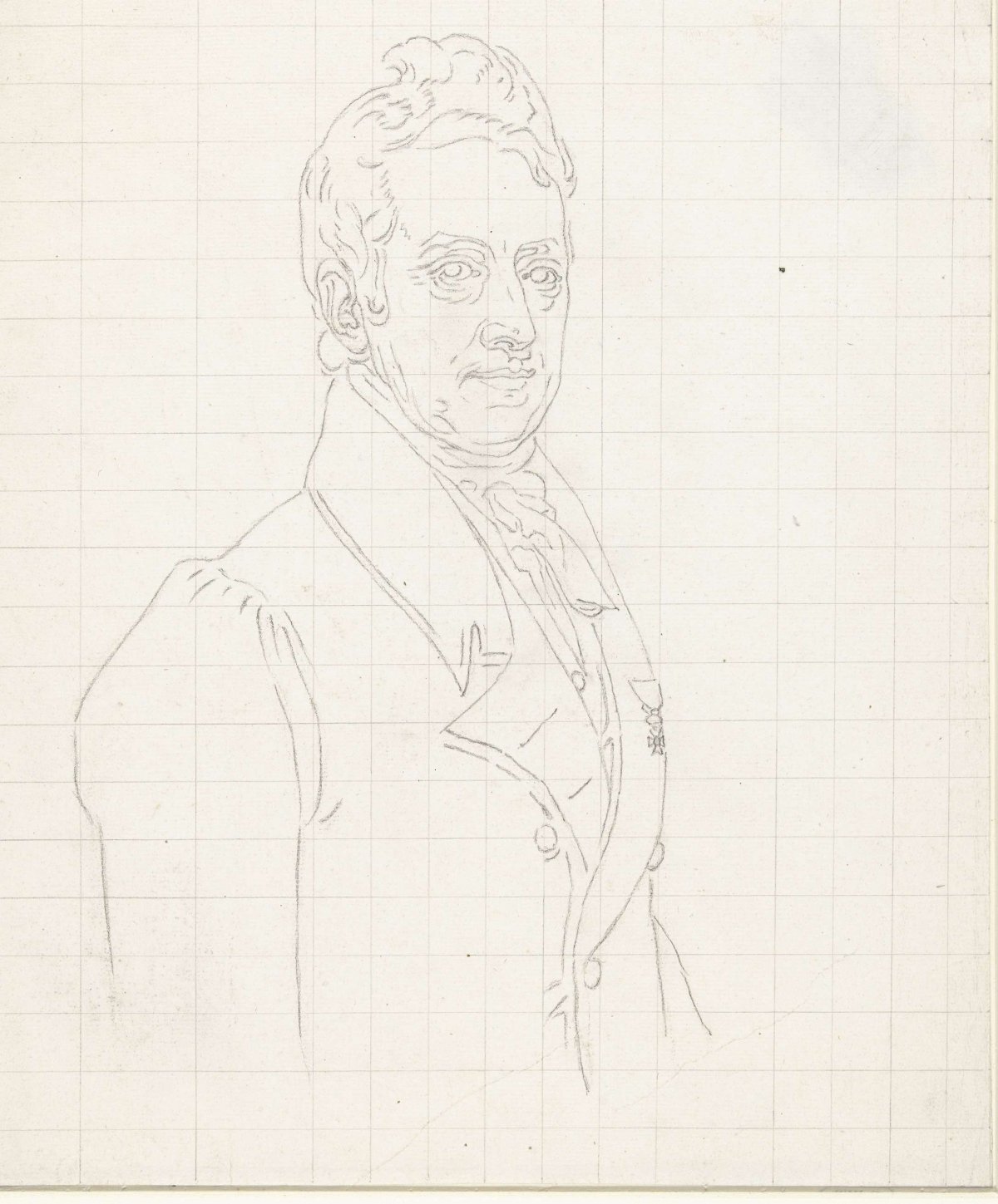 Study for the portrait of Guillian Daniel Crommelin, Charles Howard Hodges, 1774 - 1837