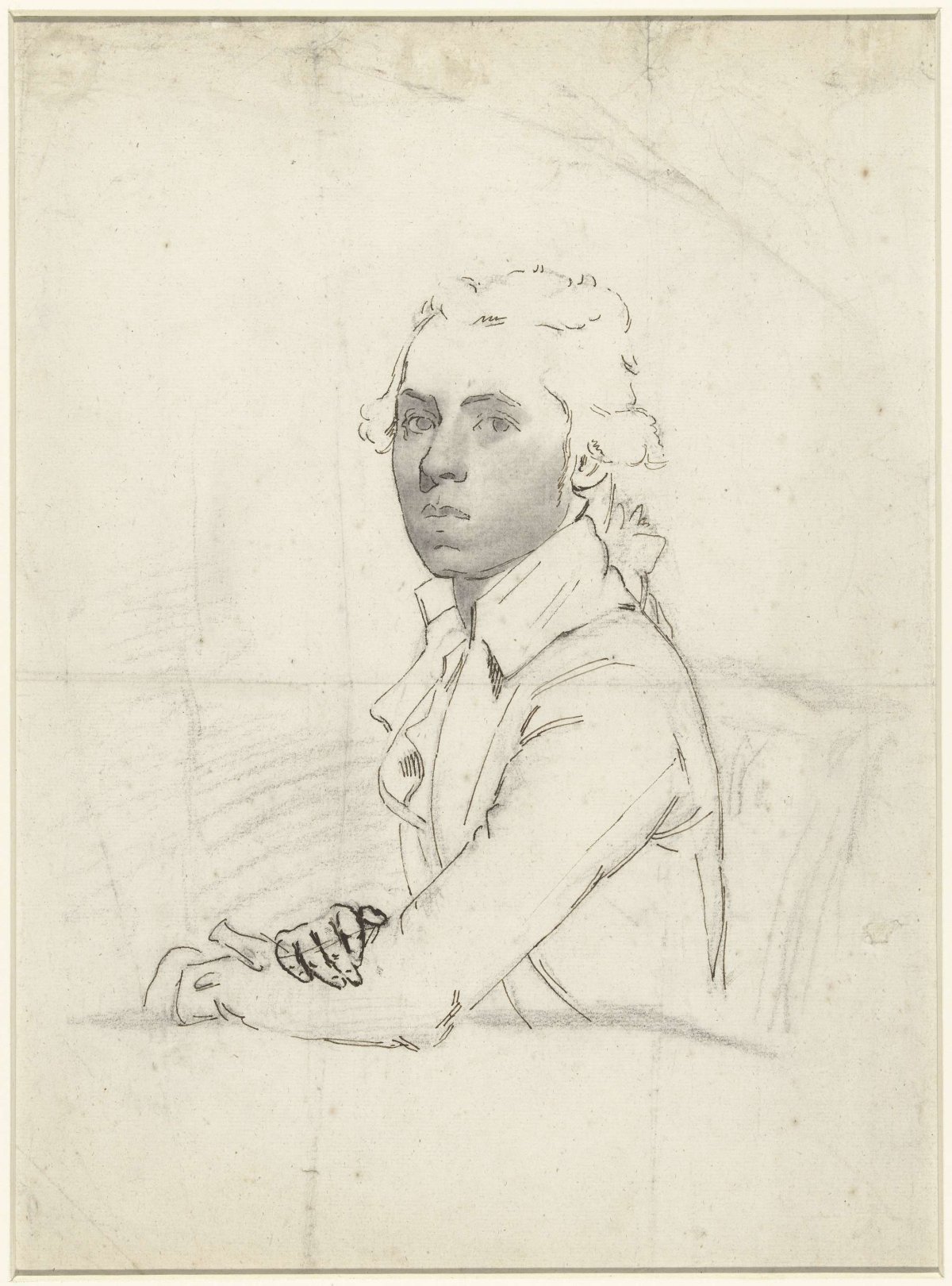 Portrait of a young man, three-quarters to the left and from the side, Charles Howard Hodges, 1774 - 1837