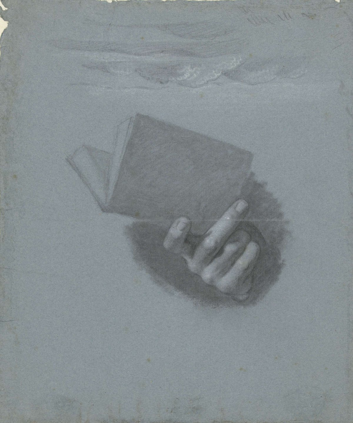 Study of a hand holding a book, Charles Howard Hodges, 1774 - 1837