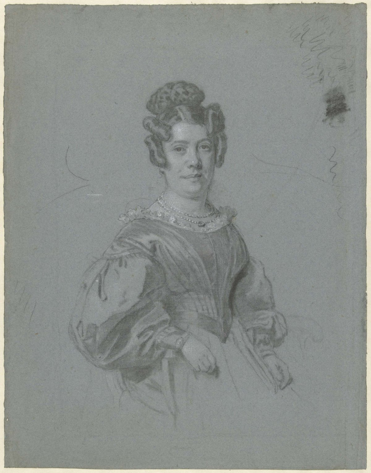 Preliminary study for the portrait of Aleida Maria Engelberts, wife of Prof. Hendrik Cock, Charles Howard Hodges, 1774 - 1837