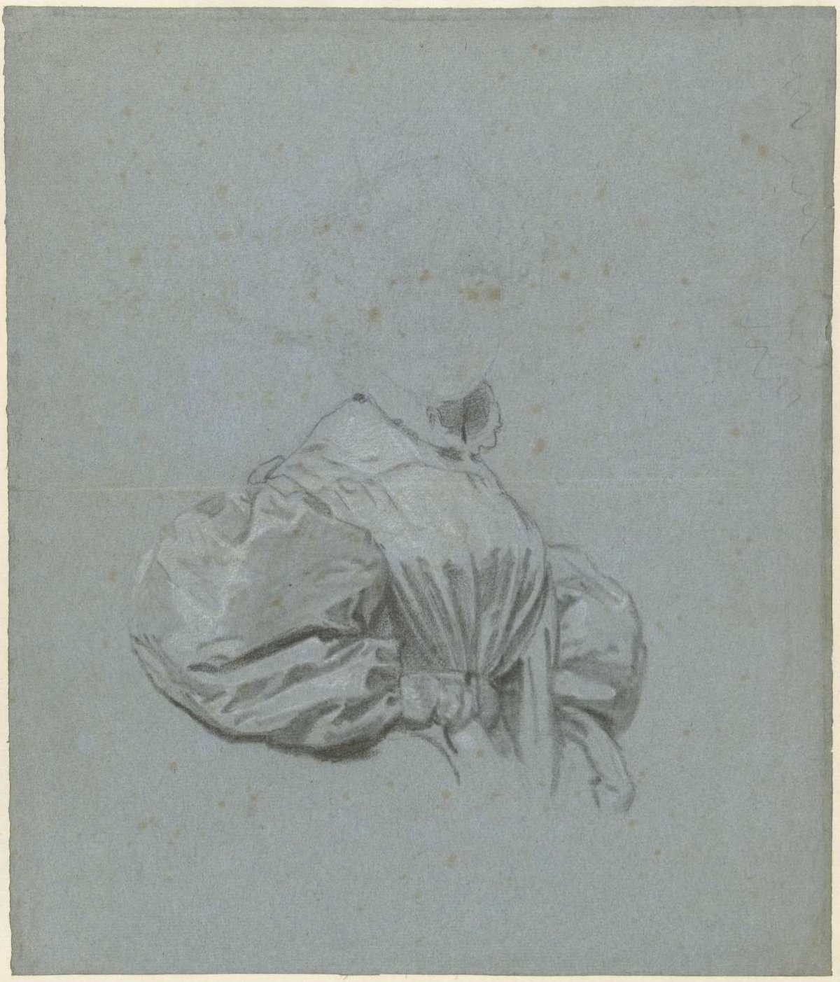 Drapery study of unknown woman, Charles Howard Hodges, 1774 - 1837