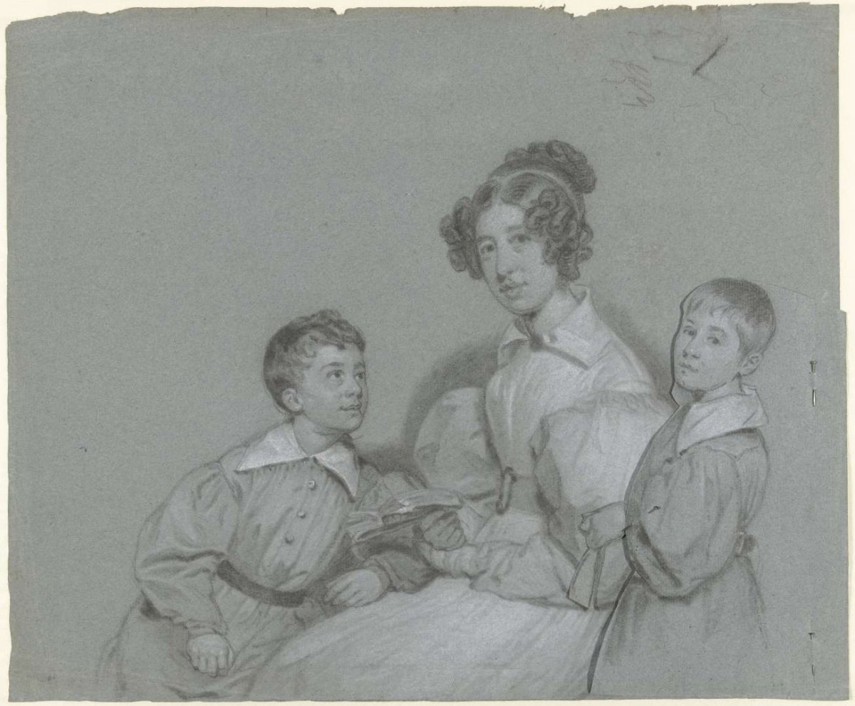 Group portrait of the three children Beels, Charles Howard Hodges, 1774 - 1837