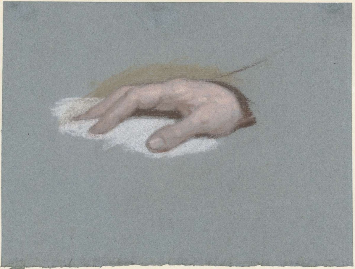 Study of a Man's Hand, resting on a White Fabric, Charles Howard Hodges, 1774 - 1837