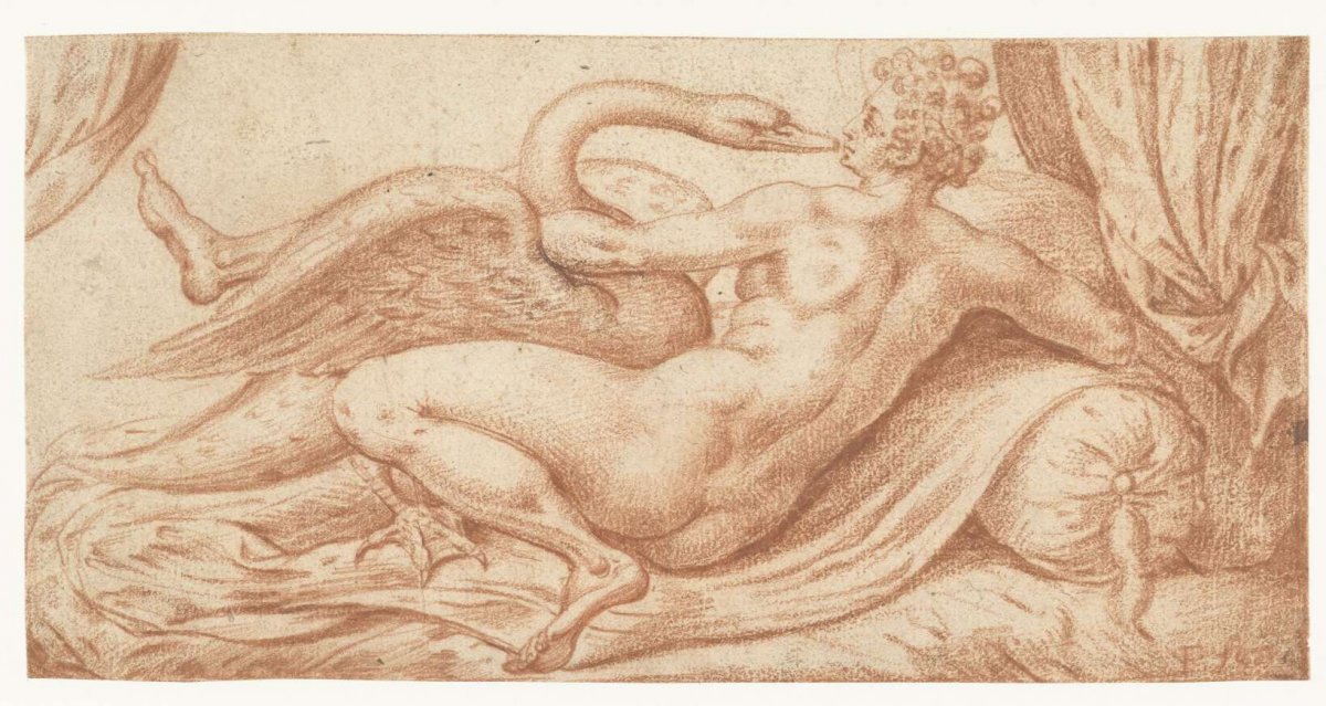 Leda and the swan, anonymous, 1550 - 1599