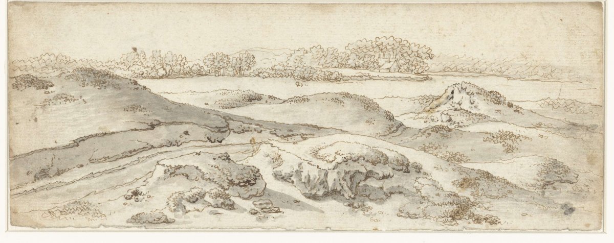 View of dune edge meadows, anonymous, 1700 - 1800