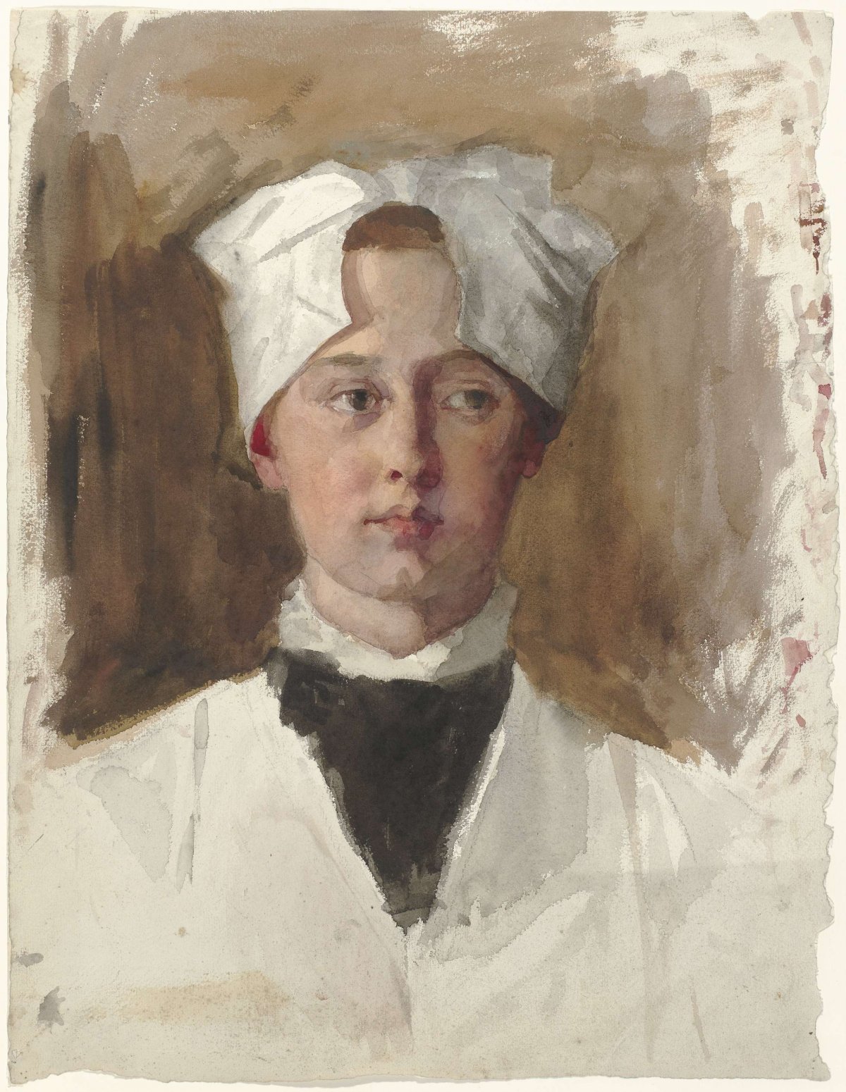 Portrait of an orphan girl, Thérèse Schwartze, 1861 - 1918