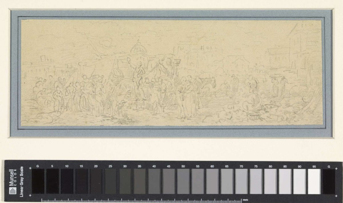Market with many figures, Jean Louis Demarne, 1764 - 1829