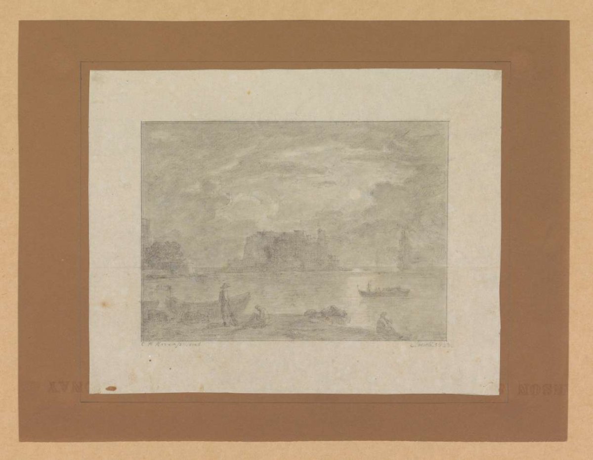View near Naples, Christoph Heinrich Kniep, 1823