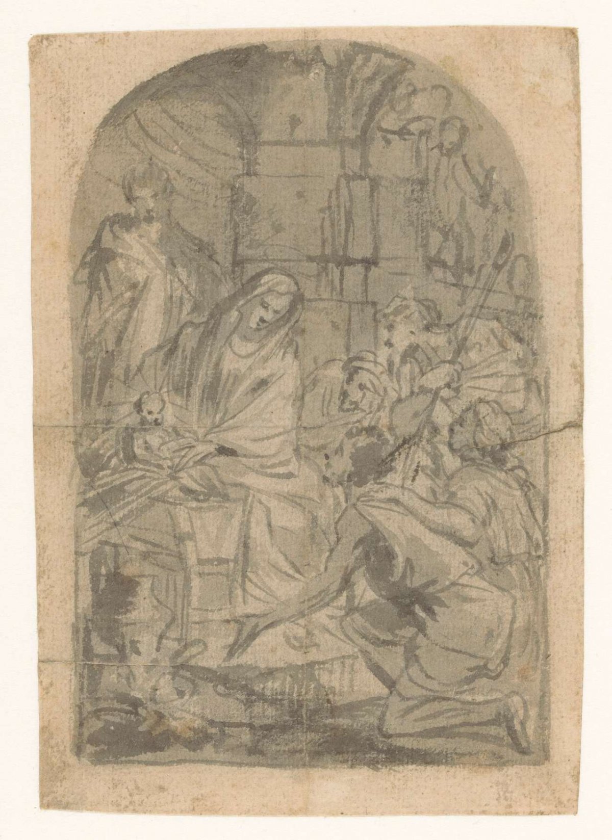 Adoration of the shepherds, anonymous, 1600 - 1699