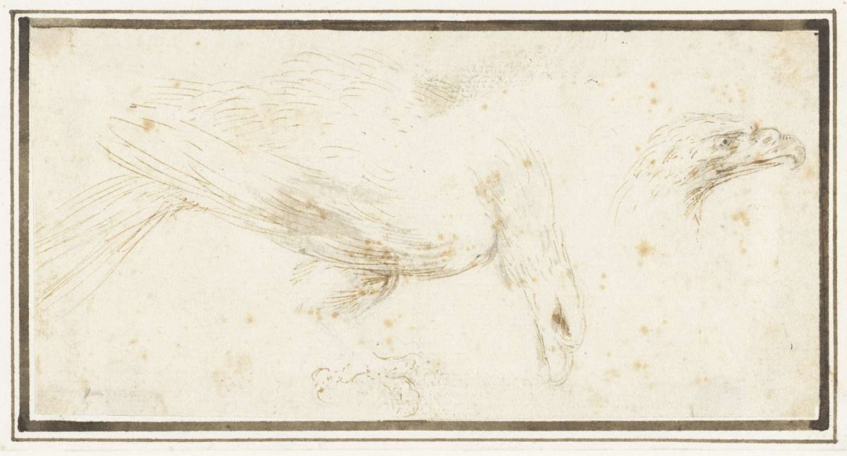 Eagle, to the right, Stefano della Bella, 1646 - 1656