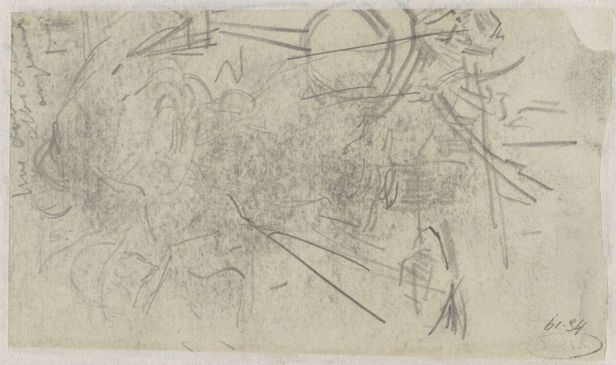 Lady, Mme. Louise Michel Angloise and other café visitors, Jan Toorop, 1868 - 1928