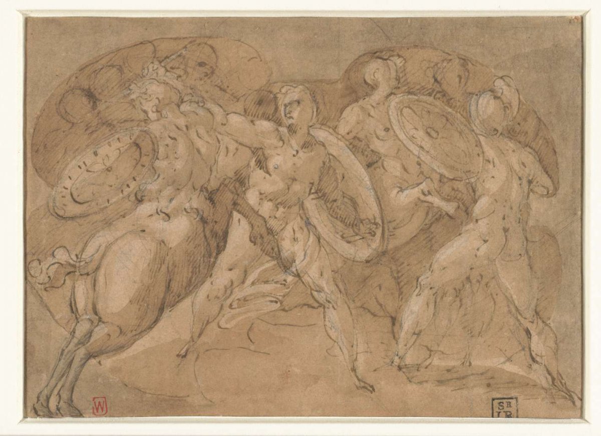 Fight between Lapiths and Centaurs, Parmigianino, 1513 - 1620