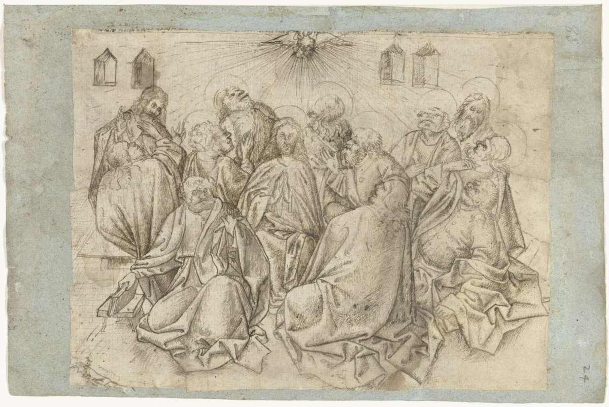 Outpouring of the Holy Spirit, anonymous, c. 1450