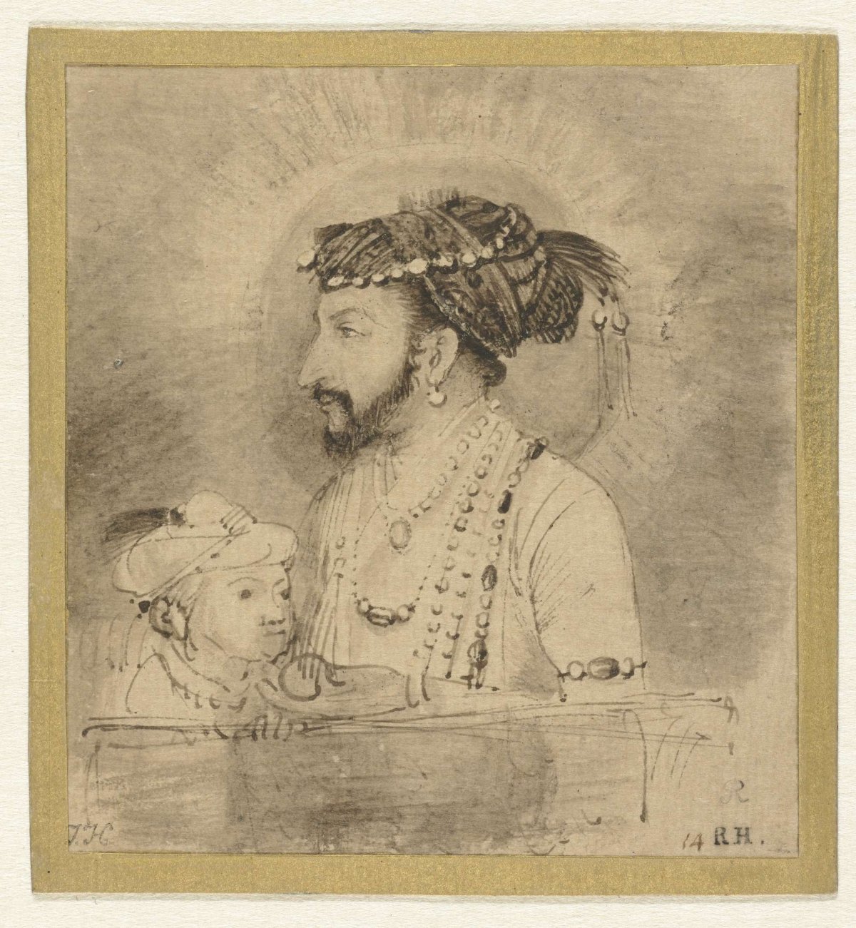Shah Jahan and his Son, Rembrandt van Rijn, c. 1656 - c. 1658